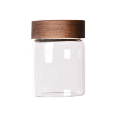 China Modern Honey Candy Jar Food Grade Glass Airtight Storage Jar With Lid High Borosilicate for sale