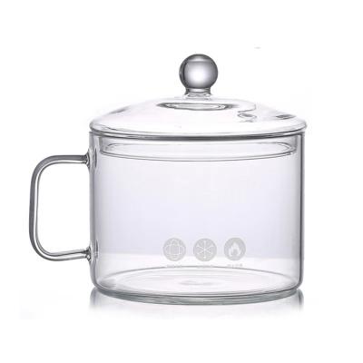 China Heat Resistant Hotel Water Pot Glass Bowl Teapot High Borosilicate for sale