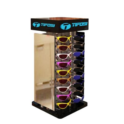 China Practical Customized Rotating Counter Display OEM ODM Eyewear Display Sunglass Counter Display for sale