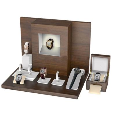 China Wooden Watch Display Customized Excellent Quality Wooden Watch Display Rack Watch Display Stands Counter for sale