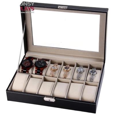 China Wooden Counter Display Fashionable Wristwatch Counter Display Jewelry Box for sale