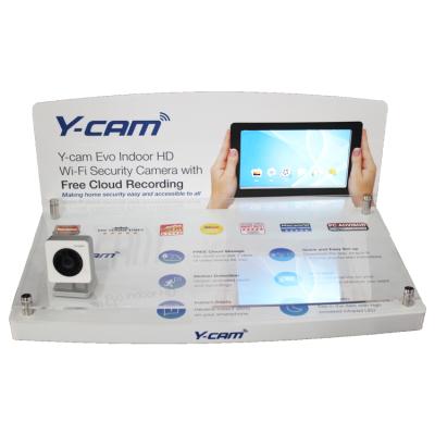 China Countertop Display CCTV Security Surveillance Countertop VCR Camera Product Display Stand for sale