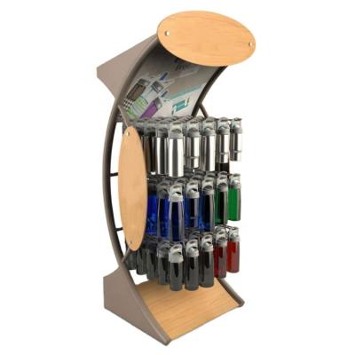 China Floor Stand Sports Water Bottle Vacuum Cup Display Rack for sale