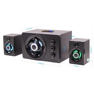 China No Blast Lamp Bright Desktop Computer Speaker Wired 2.1 Subwoofer Notebook Speaker for sale