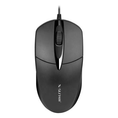 China Motor Mouses Fashion Business Office Blue Light Black Wired Computer Mouse for sale