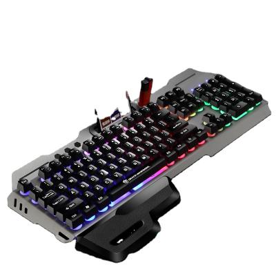 China Metal Optical Keyboard Breathing Real Feel Luminescent Mechanical Computer Wired for sale