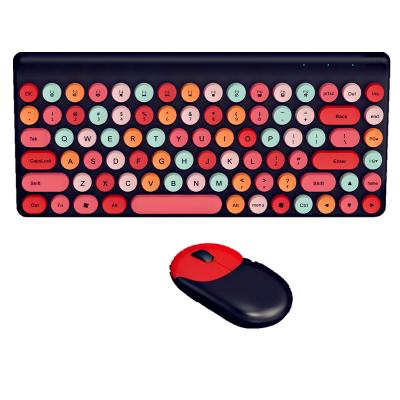 China For Home Ministry punk wireless keyboard and mouse set punk beautiful color lipstick neutral packing for sale