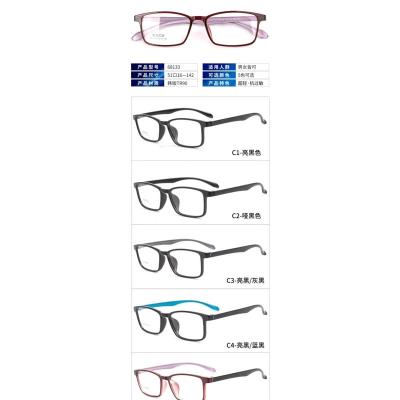 China 2022 Fashion TR90 Glasses Modern Stock Computer Reading Anti Glass Blue Light Glasses Sports Optical Frames for sale