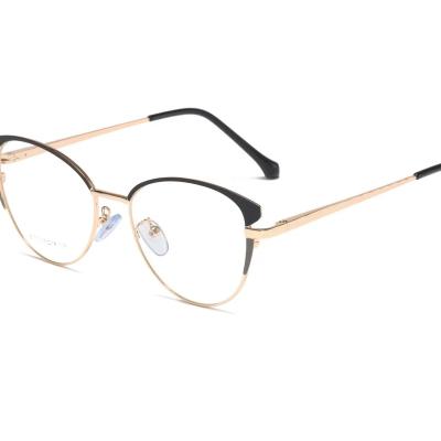 China New Fashion Modern Female Eyewear Metal Twist Optical Glass Multicolor Frames for sale