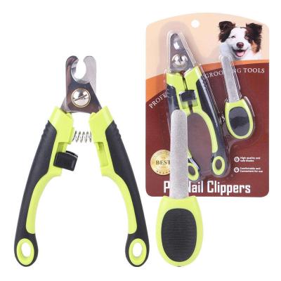 China Dog and Cat Nail Clippers Stocked Professional Pet Grooming Scissors Pet Care Manicure Set for sale