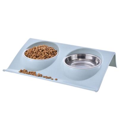 China 2023 High Quality Automatic Stainless Steel Cheap Easy Clean Plastic Pet Bowl Dog Accessories China Supplier Pet Bowl Pet Feeding Supplies for sale