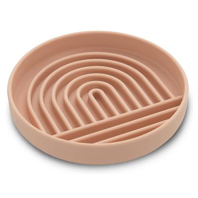 China Modern Automatic Silicone Dog Bowl Lick Mat Slow Eating Stop Gulping Take It Dishwasher Safe Slow Feeder Easy Dog Puzzle Feeder Bowl for sale