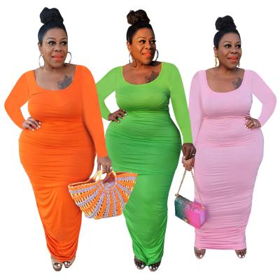 China Unique Design Hot Summer Plus Size Casual Women's Plus Size Maxi Dresses Plus Sale for sale