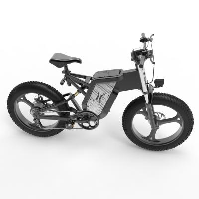 China Aluminum Alloy Ready to Ship 20 4 0 Fat Tire Mountain Bike Motor Power 48V 10/20AH Lithium Battery 500/750/1000W 100 Torque Electric Ebike for sale