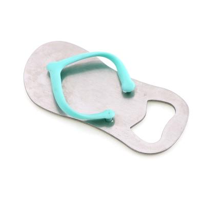 China Viable Slipper Shoe Shape Beer Opener Bar Beer Wholesale Mask Stainless Steel Bottle Opener Slipper for sale