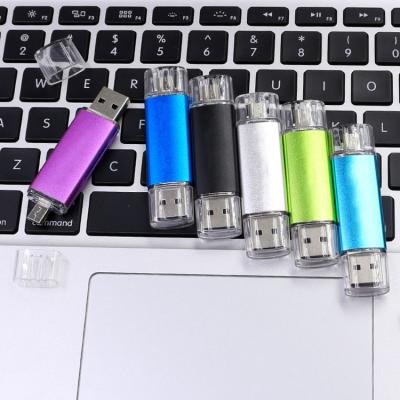 China Plastic & Hot Selling Metal YONANSON OTG 2 in 1 USB Micro USB Flash Drive Stick External Storage For Smart Phone for sale