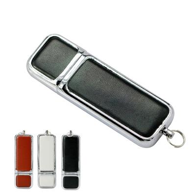 China YONANSON Advertising Corporate Gifts Leather USB Flash Drive Custom Personalized Logo Leather Pendrive for sale