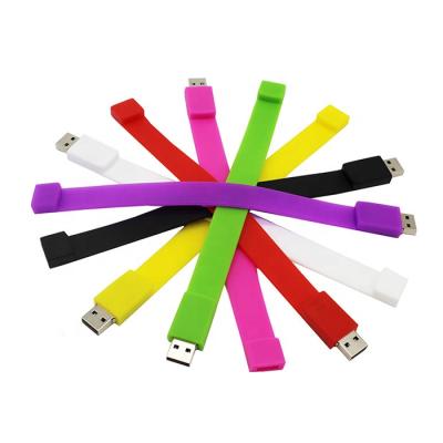 China YONANSON Advertising Silicone Wristband Wholesale USB Workout Wristband Pendrive Instant Flash Drive for Promotional Gifts for sale