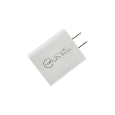 China Quick Type C Adapter Wall Charger US Plug Mobile Phone Mobile Phone YONANSON Charger PD18W QC 3.0 Charger for sale