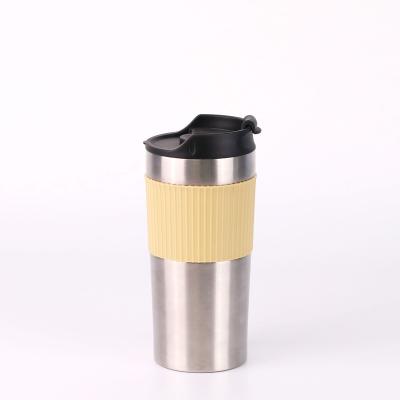 China WITH LID Stainless Steel Coffee Travel French Press Insulated Mug, Travel Mug With French Press Plunger for sale