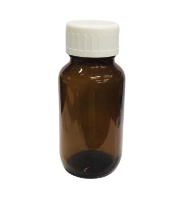 China Brown Glass Bottle 170ml Pharmaceutical Custom Amber Glass Bottle Medicine Bottle With Plastic Screw Cap for sale