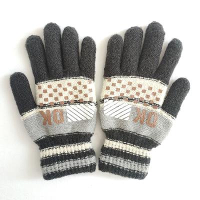 China Men's Magic Thermal Warm Acrylic Jacquard Knit Cold Weather Sport Ski Winter Snow Gloves for sale