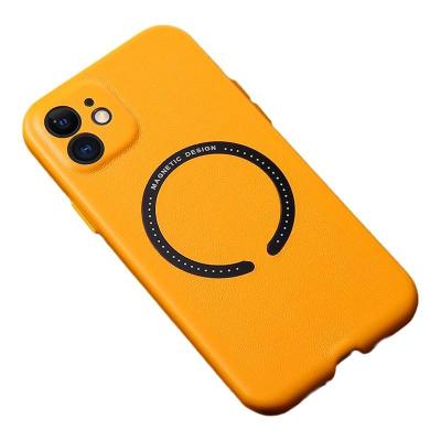 China Shockproof doposen for apply iPhone 13pro cell phone shell Apple 13promax leather high end for MagSafe function water proof padding sweat for sale