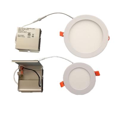 China Modern round smd2835 4inch 9w 5inch 10W 6inch 12W 5CCT 0-10V dimmable recessed led ceiling pot panel light for sale