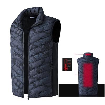 China Wholesale Anti Shrink Outdoor Men's Winter Camouflage Usb Electric Heated Vest for sale