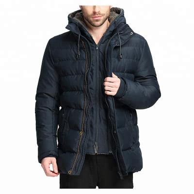 China Winter Anti-Shrink Coat Thicken Parkas With Removable Hood Coats Men for sale