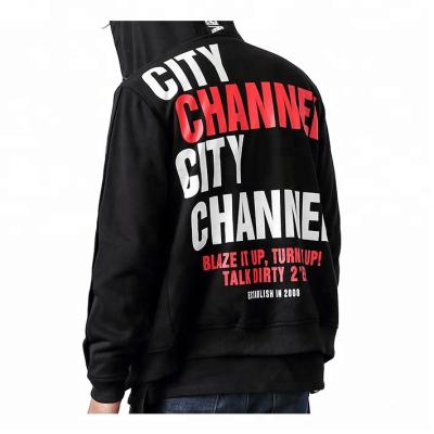 China China Fashion Zipper Logo Printed Men Custom XXXXL Anti-pilling Hoodies for sale