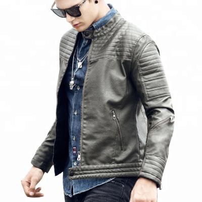 China Wholesale China Fashion Mens Cheap Classic PU Leather Jackets Windproof for sale