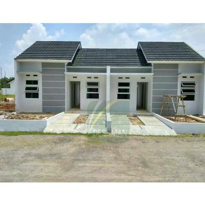 China Two Piece Light Steel Structure Prefab House Formal / Luxury Light Steel Design House With Steel Frame for sale