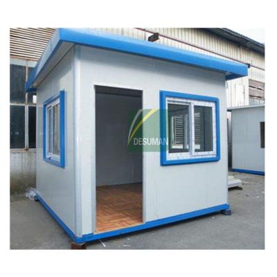 China House Guard Use House Sentry Box With Steel Frame Sandwich Panel Light Guard House for sale