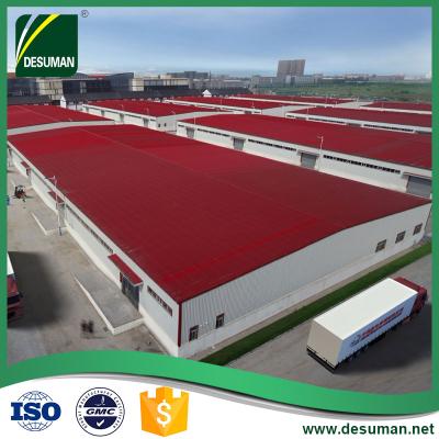 China Famous Hotel Two Story Prefab Light Steel Frame Construction Structure Factory Shed Buildings For Warehouse Round for sale