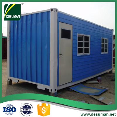 China DESUMAN parking lot luxury price 40ft office restaurant prefab cafe with wheels used container van house for sale for sale