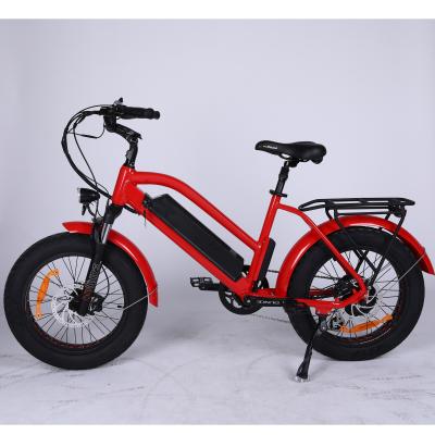 China Hot Sales 20inch Aluminum Alloy Rear Drive Motorcycle Fat Tire Mountain Bike Electric Bicycle for sale