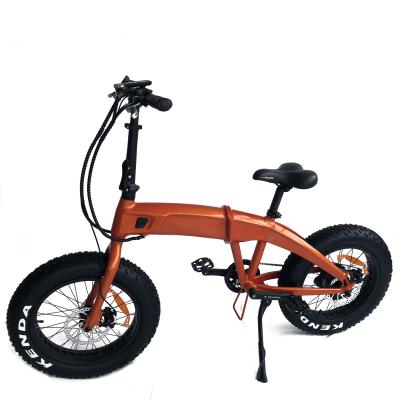 China Aluminum alloy 20inch electric bike fat hidden liyhium battery samll folding electric bicycle hub motor bike fair sale for sale