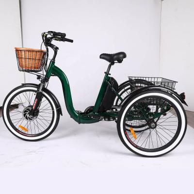 China China hot sale aluminum alloy 24 inch adults 3 wheel electric tricycle connections 3 speed front drive cargo tricycle city etrikes for sale