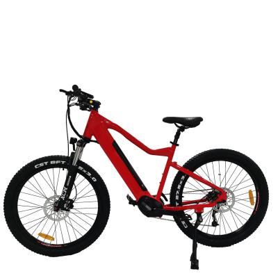 China Hot Sales Aluminum Alloy 27.5inch Electric Bicycle 48V Bafang Mid Drive Motor Battery Hidden Electric City Bike Adult for sale