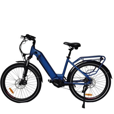 China Aldut new design 27.5 aluminum alloy electric city bicycle mid drive road bike battery hidden motor bike with cheap price for sale