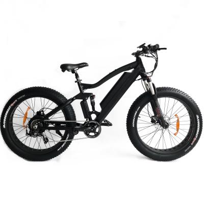 China New Style Aluminum Alloy Full Suspension Big Tire Electric Bicycle for sale