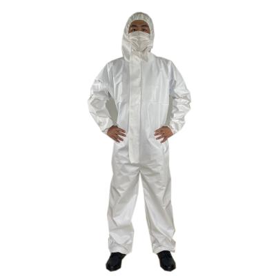 China Non Woven PP+PE Coveralls Disposable Safety Protective Coverall for sale