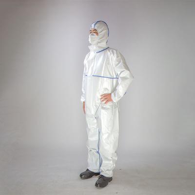 China 2021 New Design Popular Antistatic Disposable Personal Protective Coverall Medical Work Protect Clothes for sale