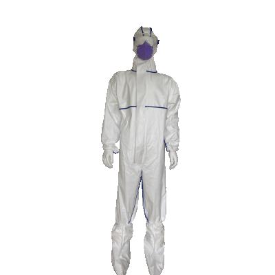 China Disposable Waterproof PP+PE Clothing Occupational Safety Coverall Protection Clothes for sale