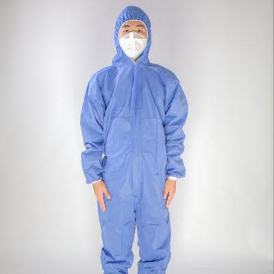 China Breathable Polypropylene Safety Clothing Coveralls Disposable Microporous Protective Suits For Work Protection for sale