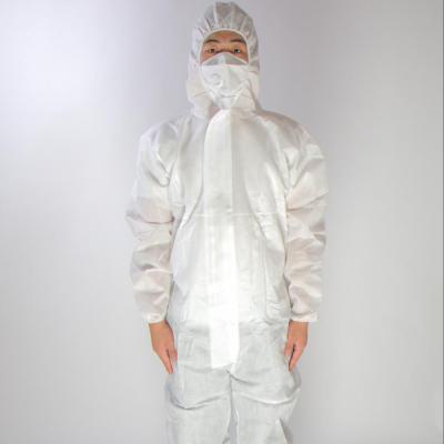 China Breathable Disposable Non Woven Coverall Fashion Clothing White Chemical Protective Brand for sale