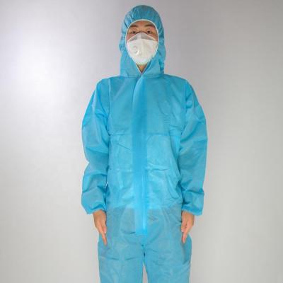 China Polypropylene Breathable Coverall Suits Nonwoven Disposable Coverall Croods Protective Clothing Coveralls Disposable Coverall for sale