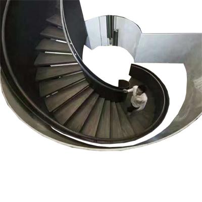 China Customized according to actual situation custom interior decor spiral staircase modern interior curved helical stairs for sale