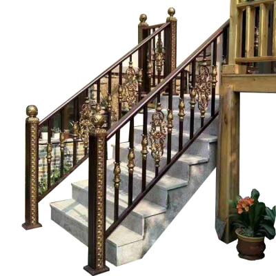 China Traditional Royal Internal Decoration Wrought Iron Staircase Fencing Panels for sale